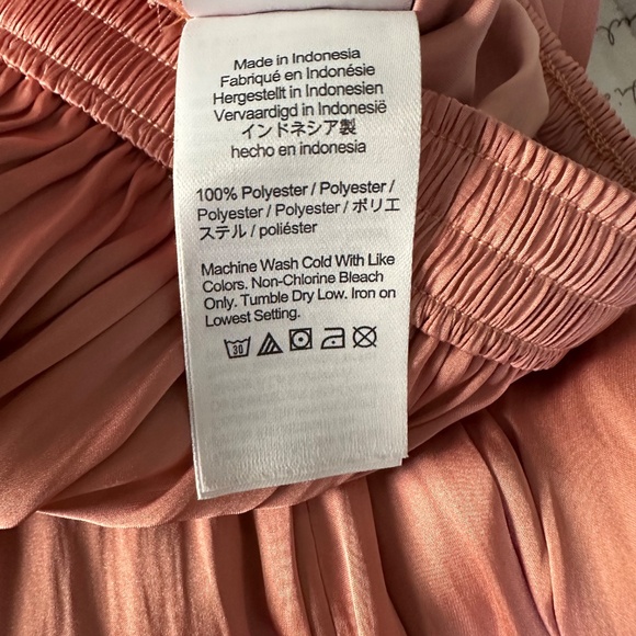 J.Crew Re-Imagined Coral rose pleated Maxi - Picture 7 of 7